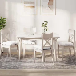 vidaXL Decoración-Cojines para asiento 4 pcs 40 x 40 x 12 cm tela