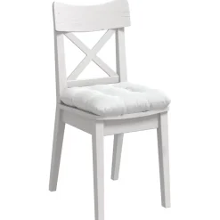 vidaXL Decoración-Cojines para asiento 4 pcs 40 x 40 x 12 cm tela