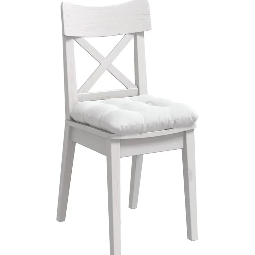 vidaXL Decoración-Cojines para asiento 4 pcs 40 x 40 x 12 cm tela