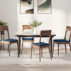 vidaXL Decoración-Cojines para asiento 4 pcs 40 x 40 x 3 cm tela