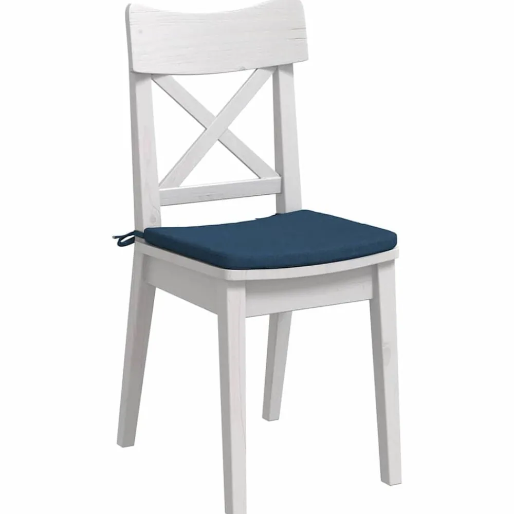 vidaXL Decoración-Cojines para asiento 4 pcs 40 x 40 x 3 cm tela
