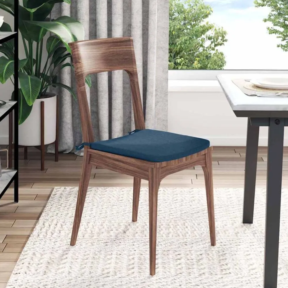vidaXL Decoración-Cojines para asiento 4 pcs 40 x 40 x 3 cm tela