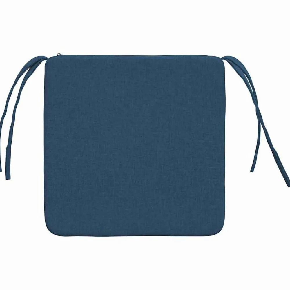 vidaXL Decoración-Cojines para asiento 4 pcs 40 x 40 x 3 cm tela