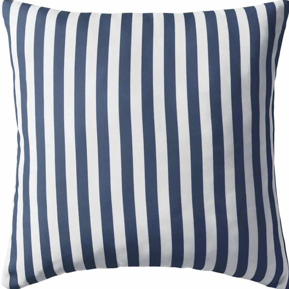 vidaXL Cojines para exterior a rayas 45x45 cm azul marino 2 unidades rayas azul marina Outlet
