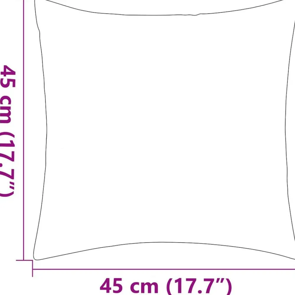 vidaXL Cojines para exterior a rayas 45x45 cm azul marino 2 unidades rayas azul marina Outlet