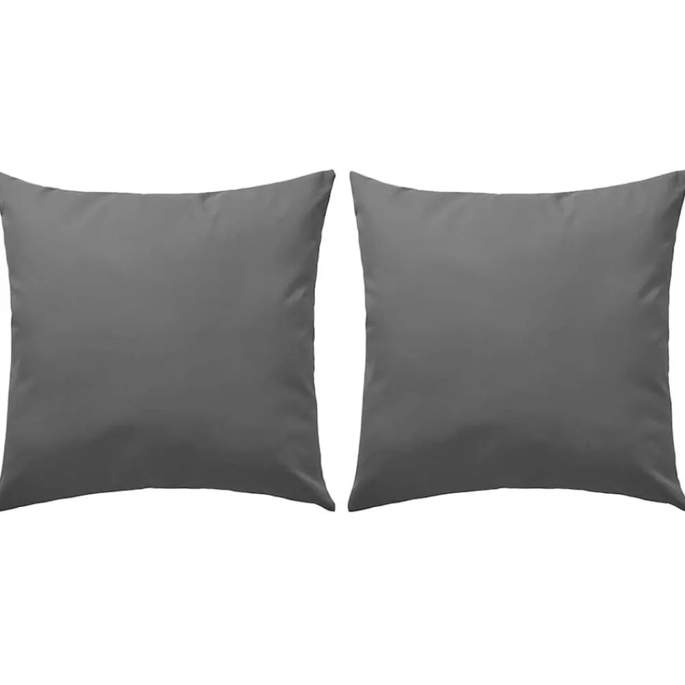 vidaXL Cojines para exteriores 2 unidades 45x45 cm Gris Hot