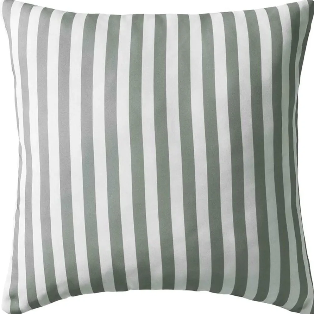 vidaXL Cojines para exterior a rayas 45x45 cm gris 2 unidades rayas gris Hot