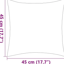 vidaXL Cojines para exterior a rayas 45x45 cm gris 2 unidades rayas gris Hot