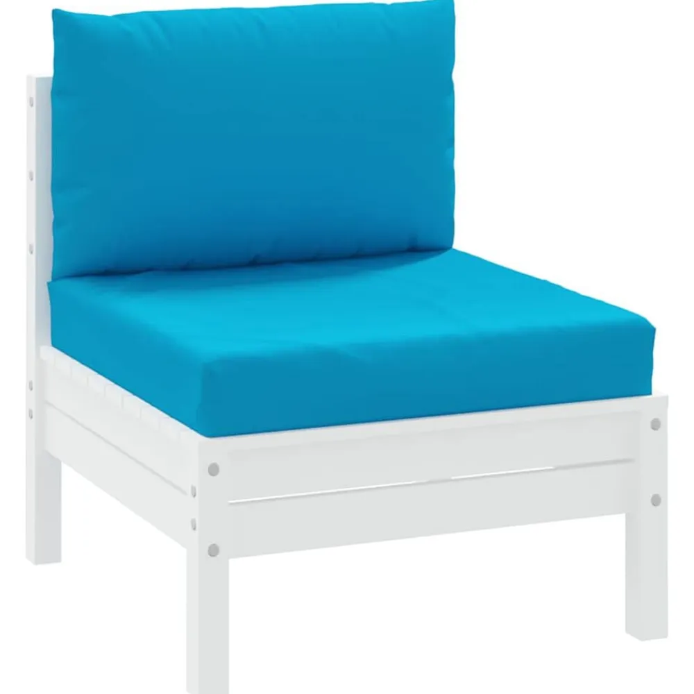 vidaXL Cojines para palets 2 unidades tela Oxford Azul claro Online
