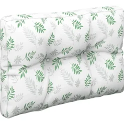 vidaXL Decoración-Cojines para palets 2 unidades tela estampado de hojas