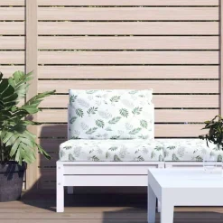 vidaXL Decoración-Cojines para palés 2 unidades tela Oxford estampado de hojas