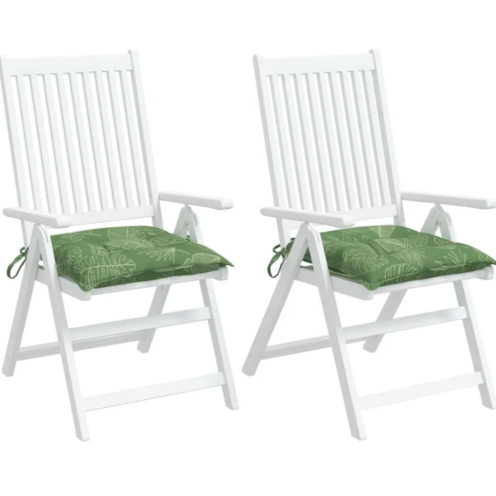 vidaXL Decoración-Cojines para silla 2 uds tela 40x40x7 cm