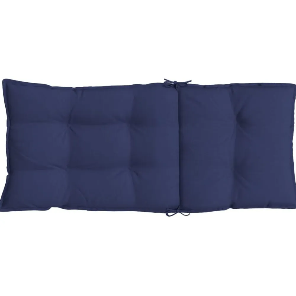 vidaXL Cojines para silla respaldo alto 2 uds tela Oxford Azul marino Sale