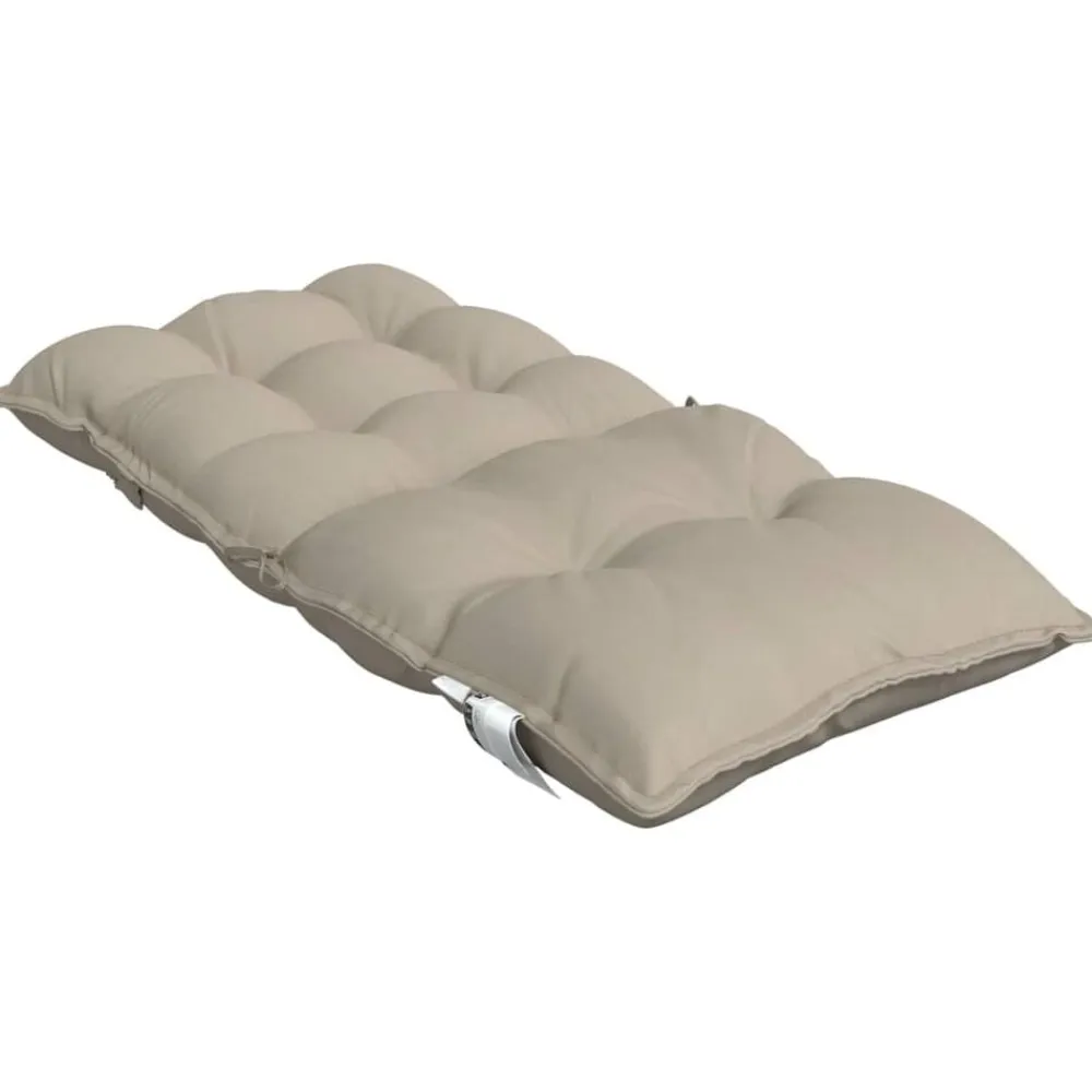 vidaXL Cojines para silla respaldo bajo 2 uds tela Oxford gris taupe Taupé New