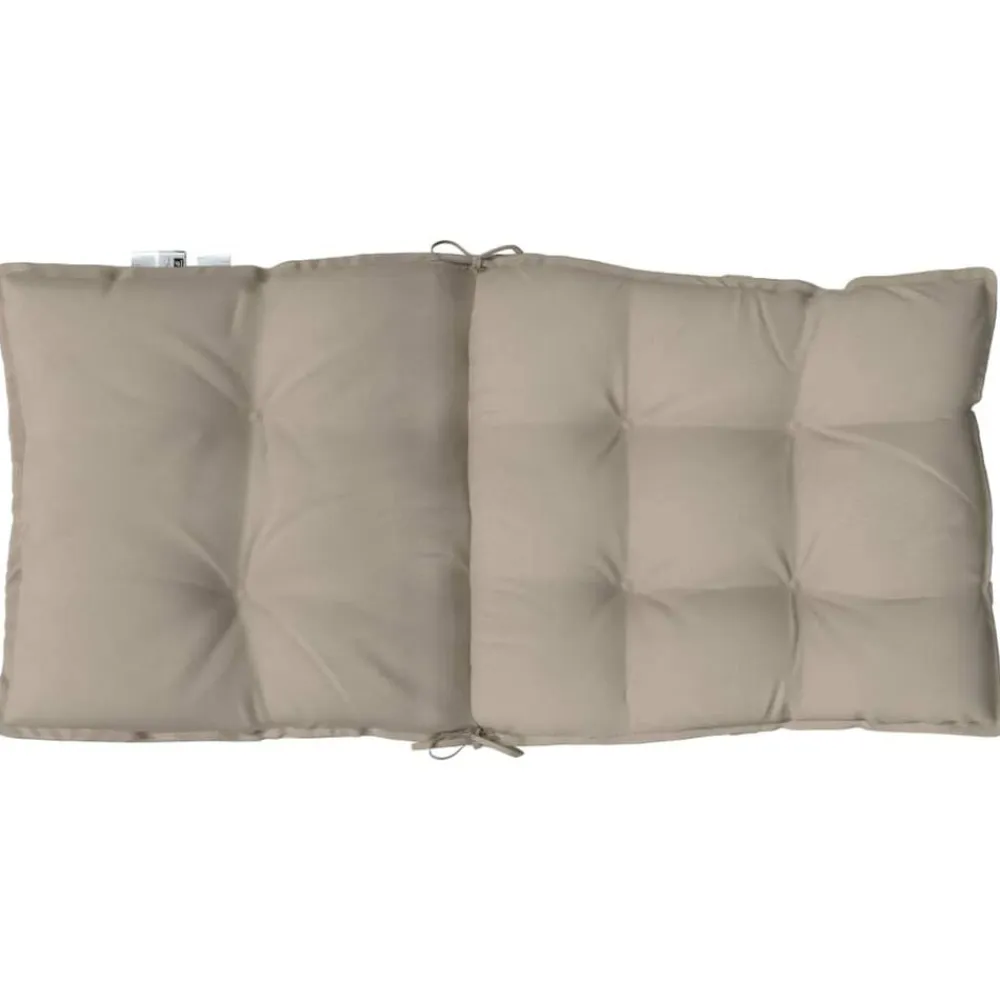 vidaXL Cojines para silla respaldo bajo 2 uds tela Oxford gris taupe Taupé New