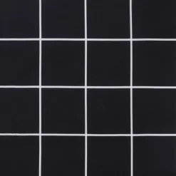 vidaXL Cojines para silla respaldo alto 2 uds tela a cuadros negro Estampado de cuadros negros Sale