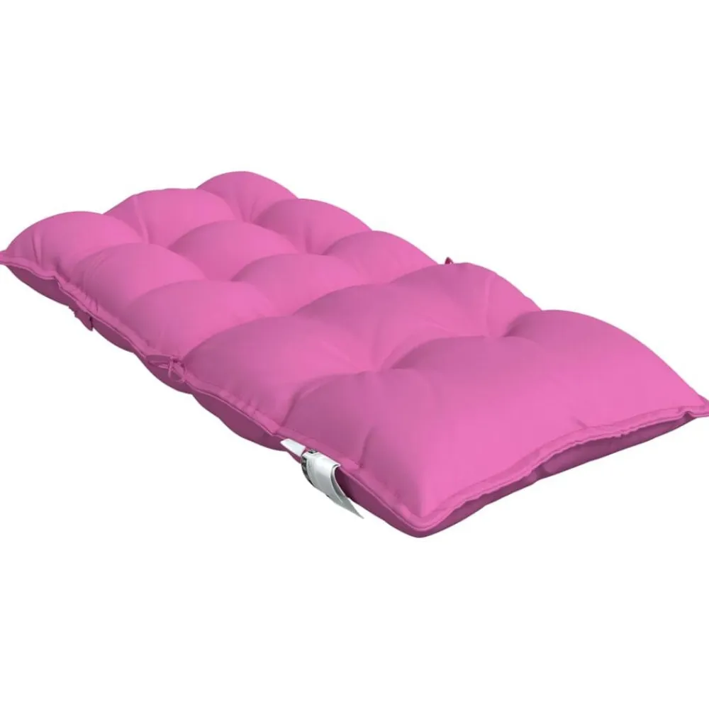 vidaXL Cojines para silla con respaldo bajo 2 uds tela Oxford Rosa New