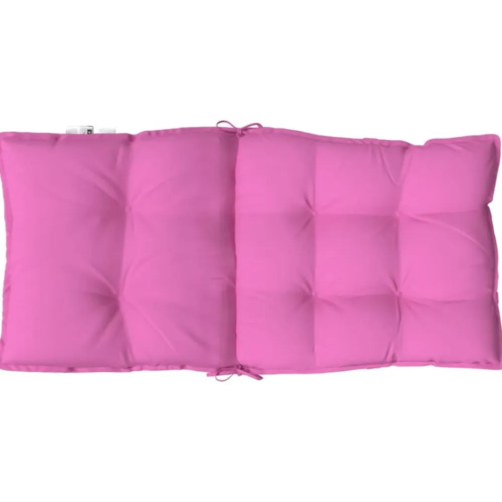 vidaXL Cojines para silla con respaldo bajo 2 uds tela Oxford Rosa New