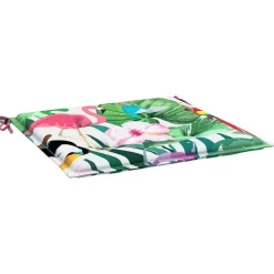 vidaXL Decoración-Cojines para silla de jardín 4 uds tela 40x40x4 cm