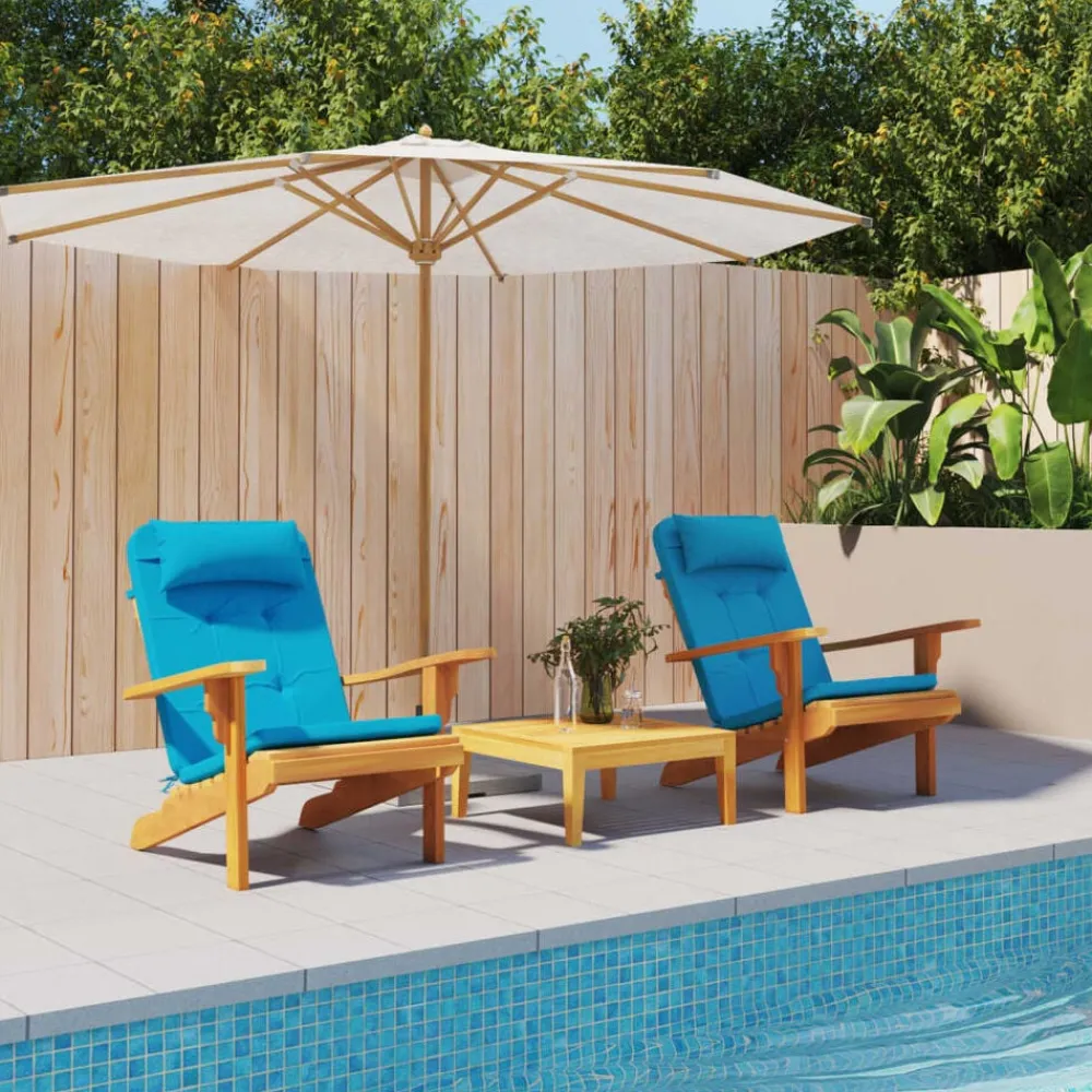 vidaXL Cojines para silla Adirondack 2 uds tela Oxford Azul claro Clearance