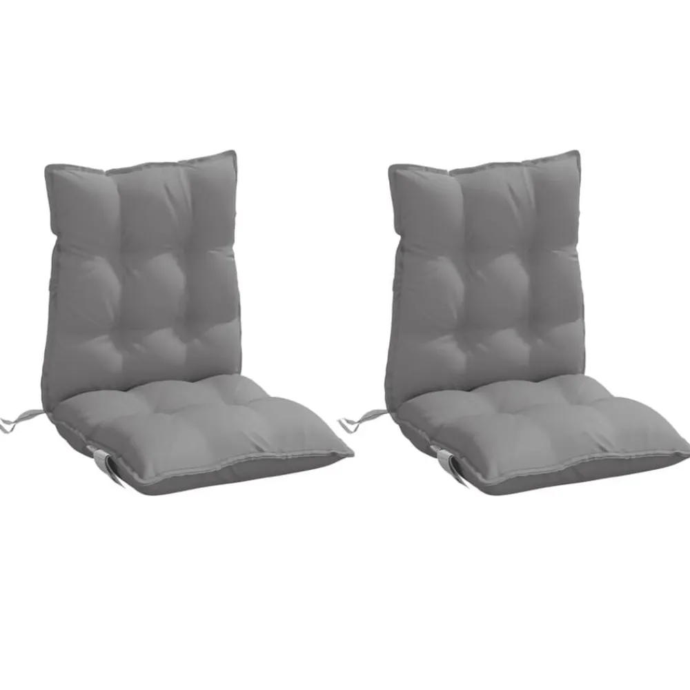 vidaXL Decoración-Cojines para silla con respaldo bajo 2 uds tela Oxford