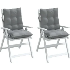 vidaXL Decoración-Cojines para silla con respaldo bajo 2 uds tela Oxford