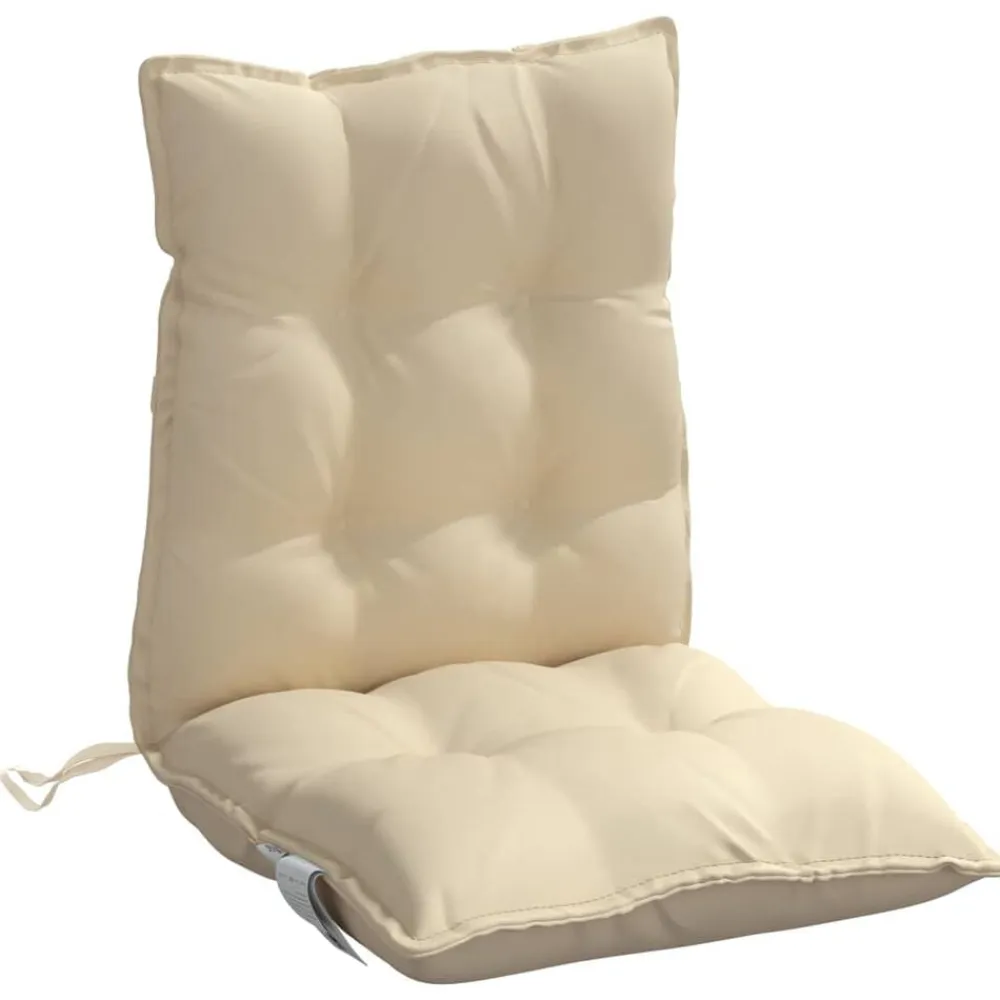 vidaXL Cojines para silla con respaldo bajo 2 uds tela Oxford Beige Hot