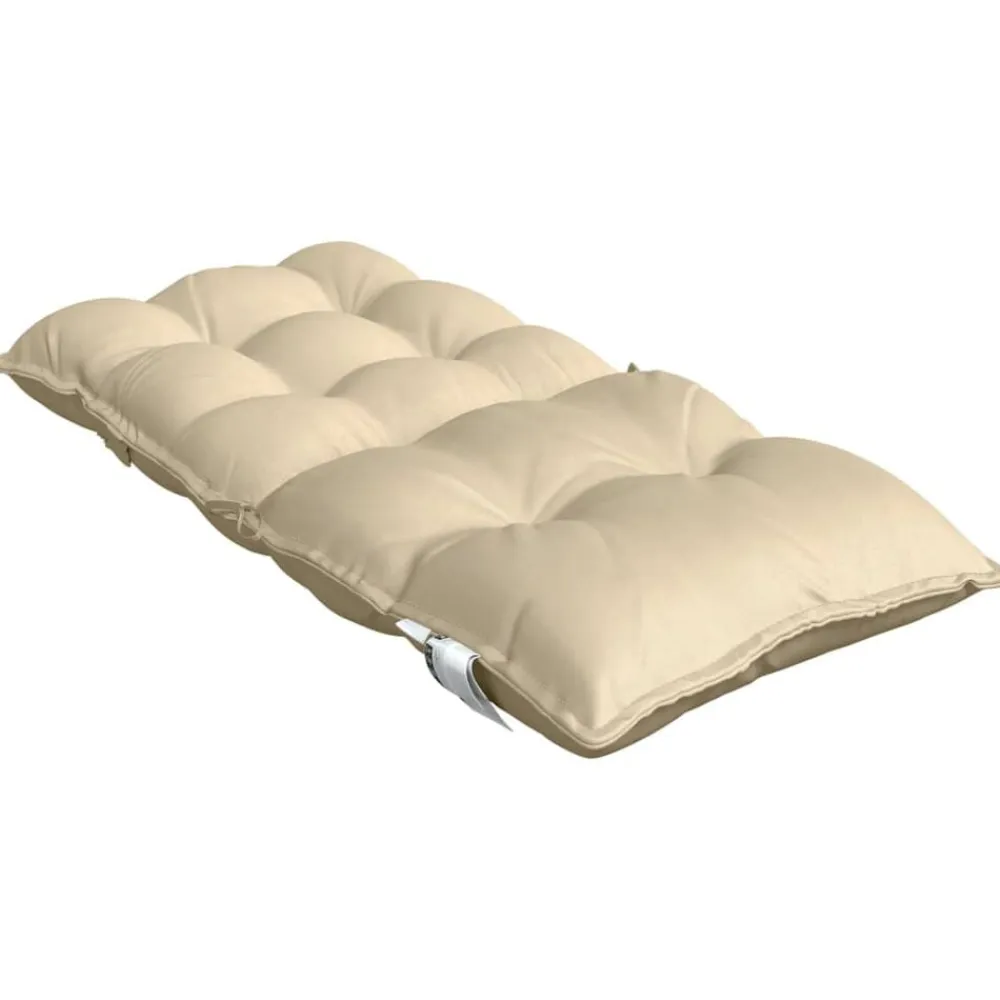 vidaXL Cojines para silla con respaldo bajo 2 uds tela Oxford Beige Hot