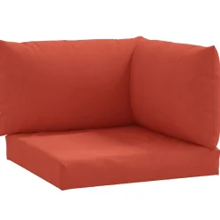 vidaXL Cojines para sofá de palets 3 uds tela melange Rojo Clearance