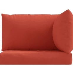 vidaXL Cojines para sofá de palets 3 uds tela melange Rojo Clearance