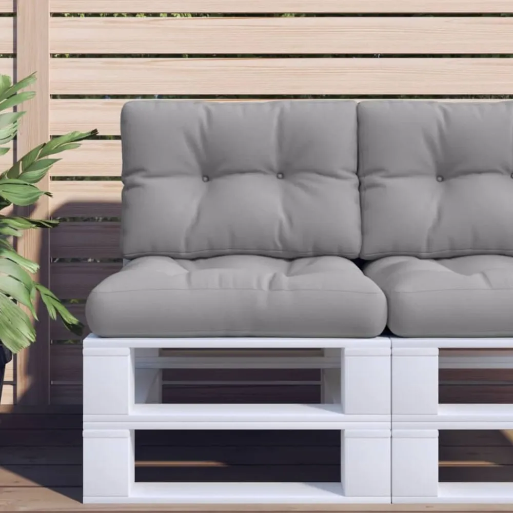 vidaXL Decoración-Cojines para sofá de palets 2 unidades tela