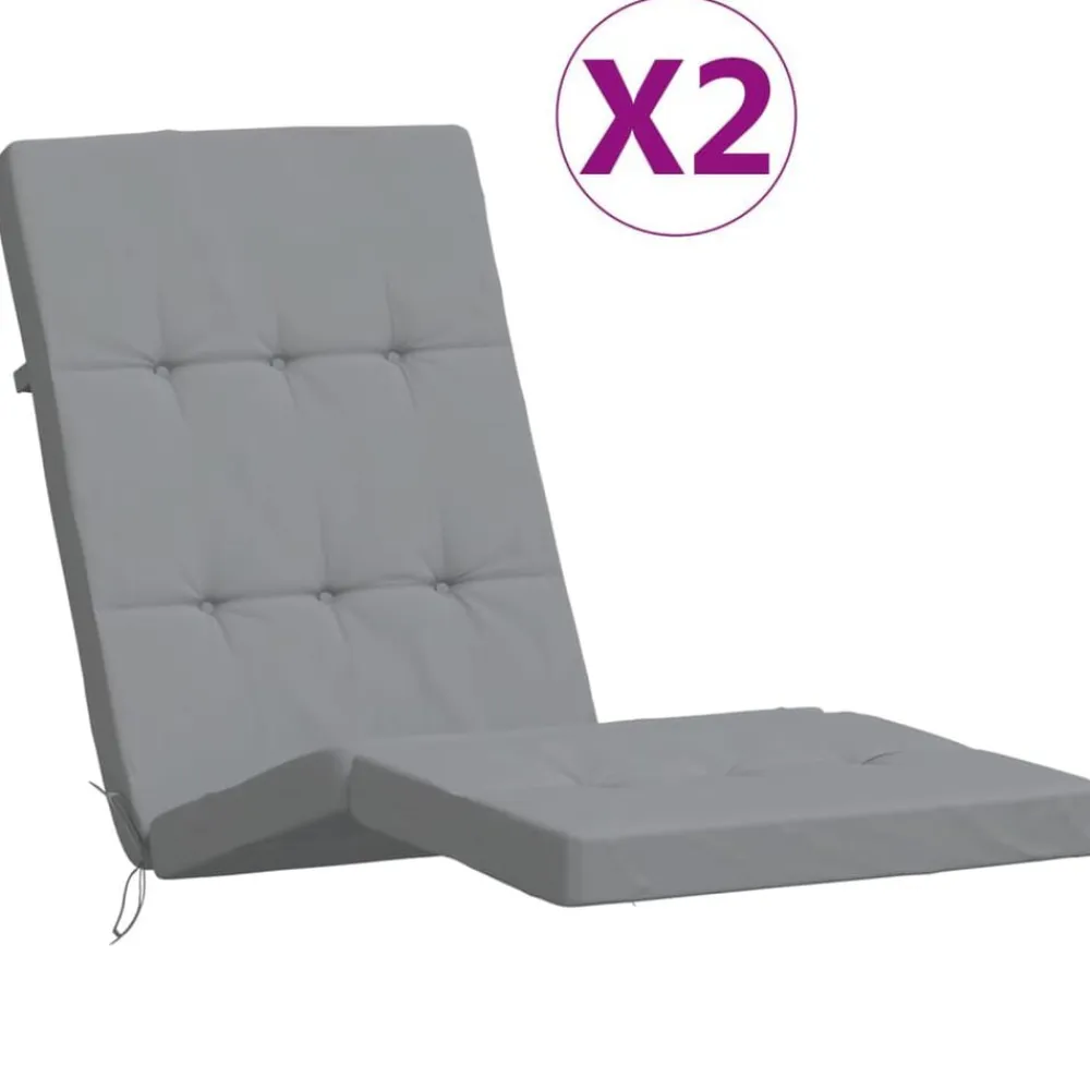 vidaXL Decoración-Cojines para tumbona 2 uds tela Oxford