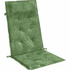 vidaXL Cojines silla respaldo alto 2 uds tela Oxford estampado hojas Diseño de hojas Outlet
