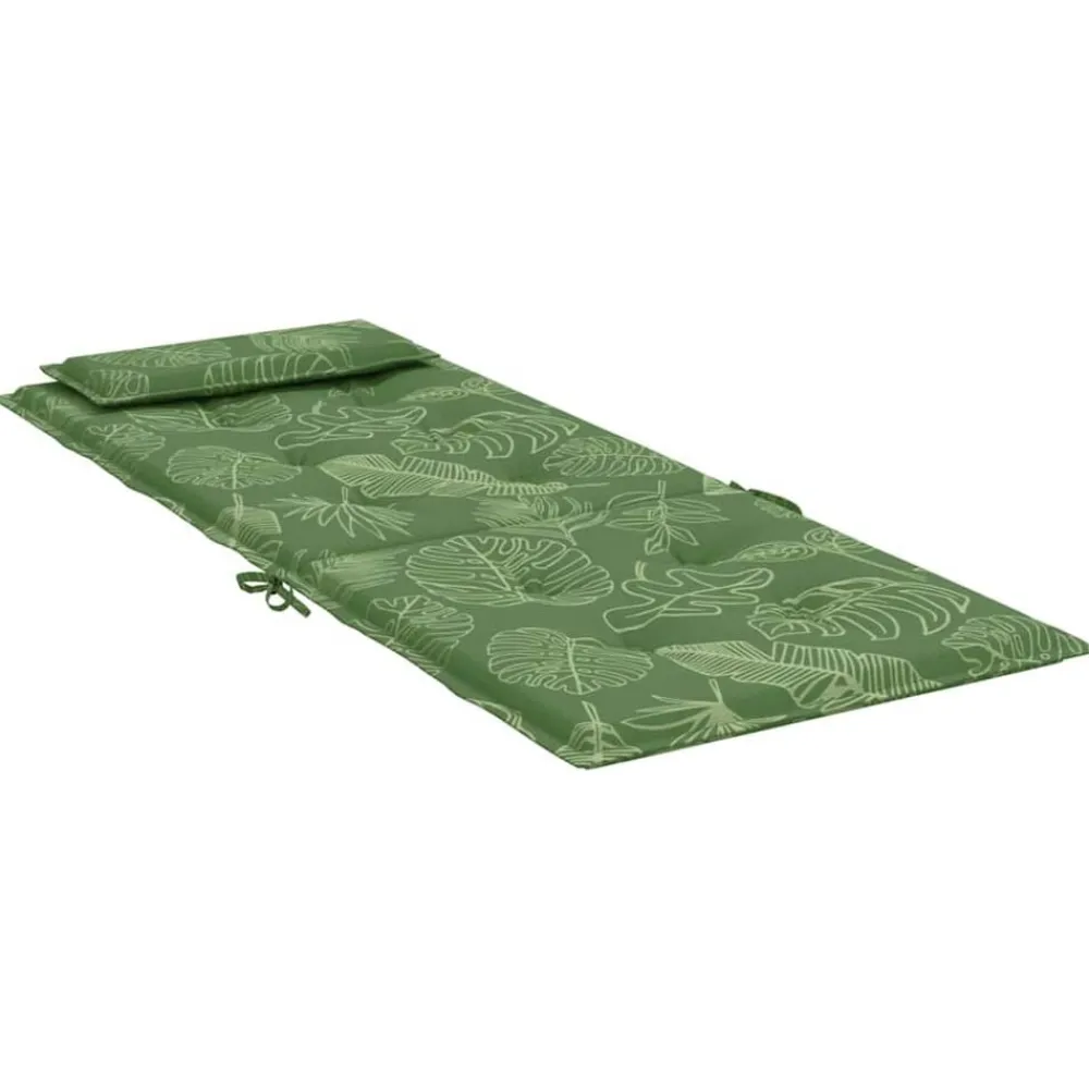 vidaXL Cojines silla respaldo alto 2 uds tela Oxford estampado hojas Diseño de hojas Outlet