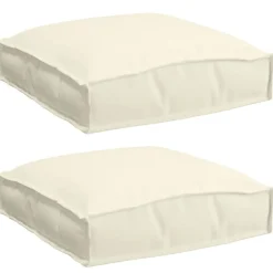 vidaXL Decoración-Cojín 2 pcs 40 x 40 x 8 cm Tela Oxford