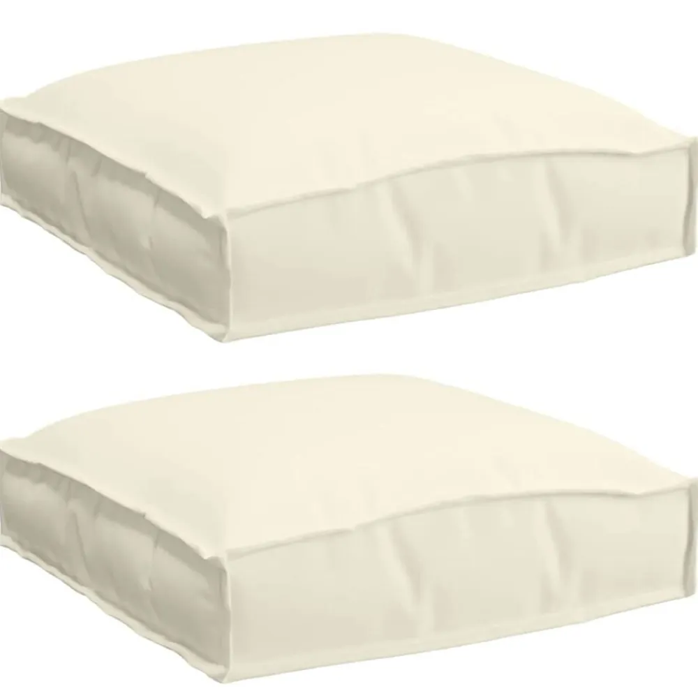 vidaXL Decoración-Cojín 2 pcs 40 x 40 x 8 cm Tela Oxford