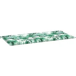 vidaXL Decoración-Cojín banco de jardín tela Oxford estampado s 120x50x4 cm