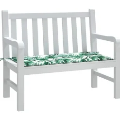 vidaXL Decoración-Cojín banco de jardín tela Oxford estampado s 120x50x4 cm