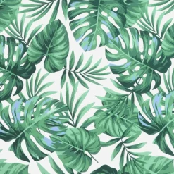 vidaXL Cojín banco de jardín tela Oxford estampado hojas 100x50x7 cm Diseño de hojas Online