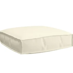 vidaXL Cojín 60 x 60 x 12 cm Tela Oxford Crema New
