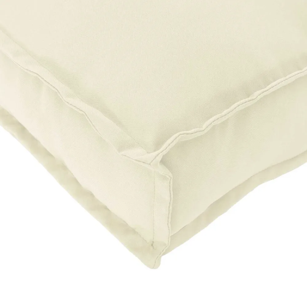 vidaXL Cojín 60 x 40 x 12 cm Tela Oxford Crema Outlet