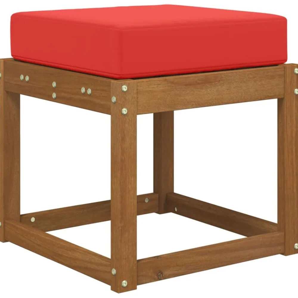 vidaXL Decoración-Cojín de asiento de exterior 40 x 40 x 8 cm 100% Poliéster