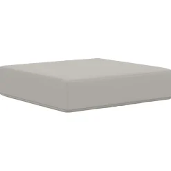 vidaXL Cojín de asiento de exterior 40 x 40 x 8 cm 100% Poliéster Gris Online