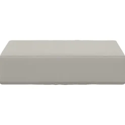 vidaXL Cojín de asiento de exterior 40 x 40 x 8 cm 100% Poliéster Gris Online