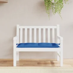 vidaXL Cojín de banco de jardín tela Oxford 100x50x7 cm Azul Outlet