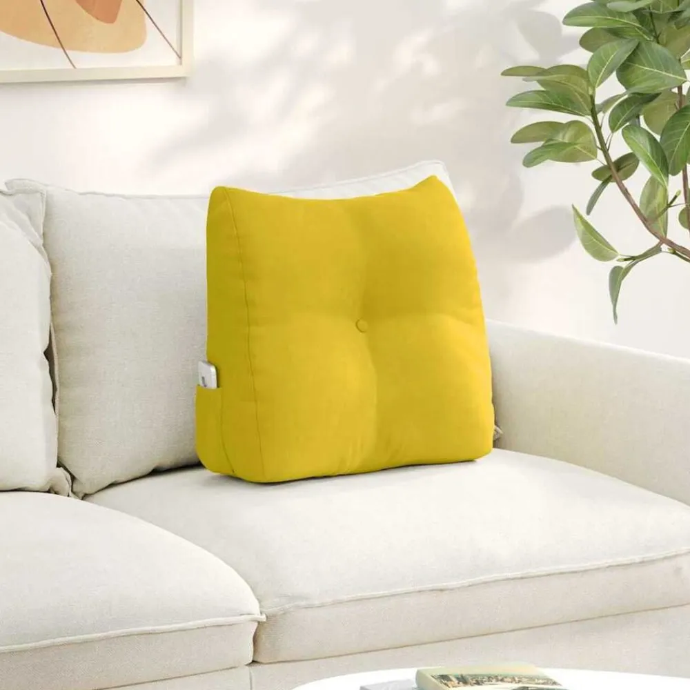 vidaXL Decoración-Cojín de Espalda 45 x 24 x 50 cm Terciopelo