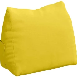 vidaXL Cojín de Espalda 45 x 20 x 35 cm tela Amarillo claro Outlet
