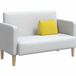 vidaXL Cojín de Espalda 45 x 20 x 35 cm tela Amarillo claro Outlet