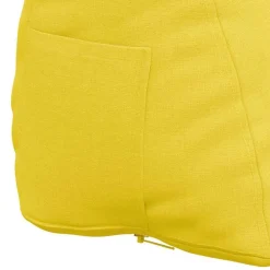 vidaXL Cojín de Espalda 45 x 20 x 35 cm tela Amarillo claro Outlet