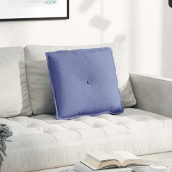 vidaXL Decoración-Cojín de Espalda Azul jeans 50 x 19 x 45 cm tela